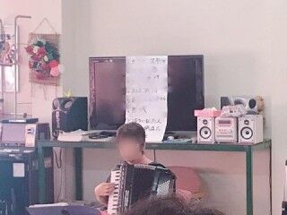 慰問アコーディオン演奏★三角公園デイサービス★