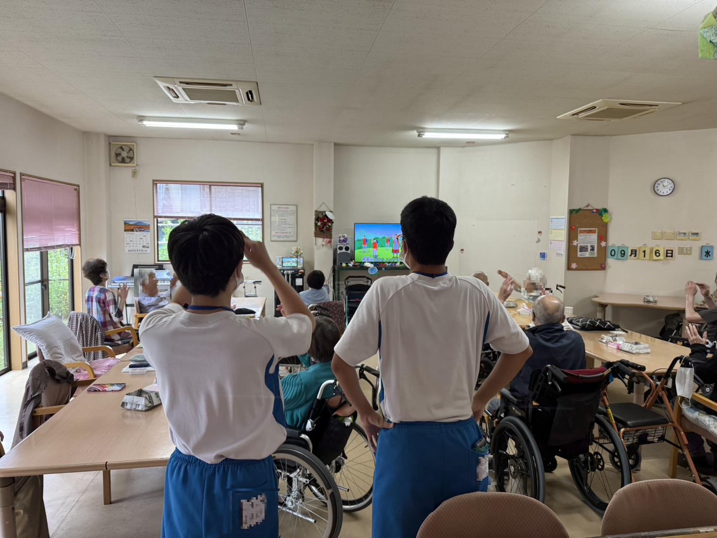 【デイサービス】🌼職場体験🌼　一緒にラジオ体操🎵